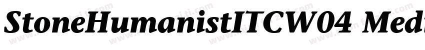 StoneHumanistITCW04 Medium Regular字体转换